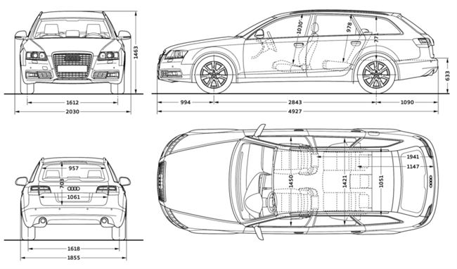 Технические характеристики Audi A6