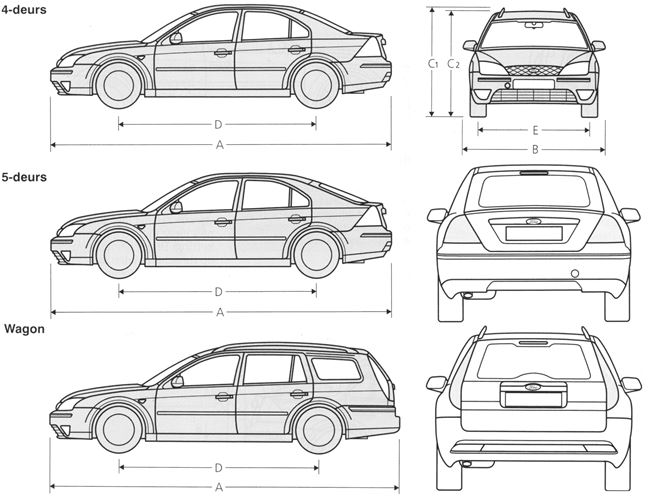 Ford focus чертеж
