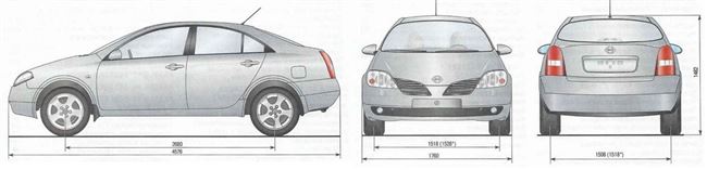 Автокаталог Nissan Primera / Ниссан Примьера (справочник автомобилей). Описание, технические характеристики, фотографии Nissan Primera / Ниссан Примьера, начиная с 1997 г.