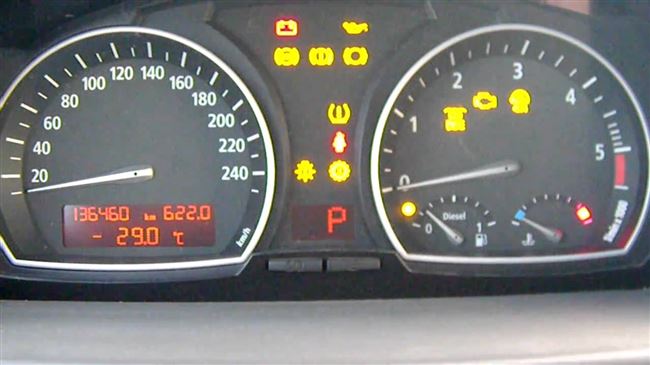 Расшифровка индикаторов приборной панели BMW X3 E83